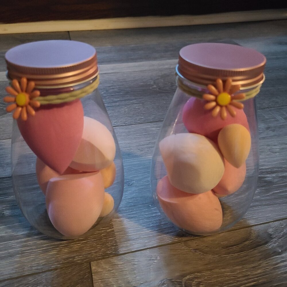🥵 2 packs -6 piece in each pack, pink makeup beauty blenders